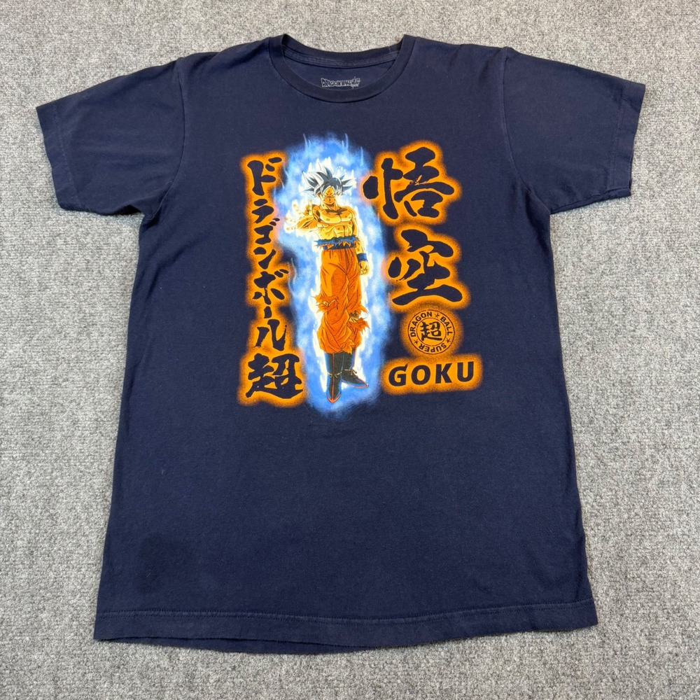 Dragon Ball Super Goku Ultra Instinct Navy Blue Graphic T-Shirt Mens Medium